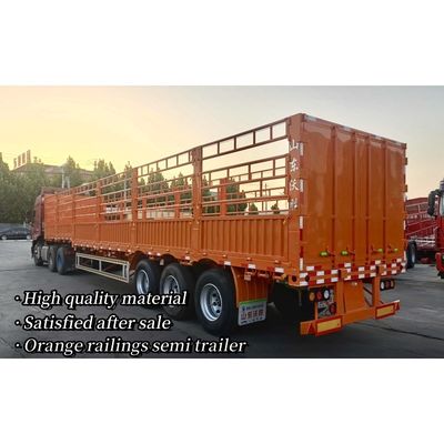 3 eixos 4 eixos 40ft transporte de gado vedação semi-reboque com Wabco sistema de travagem
