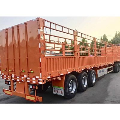 3 eixos 4 eixos 40ft transporte de gado vedação semi-reboque com Wabco sistema de travagem