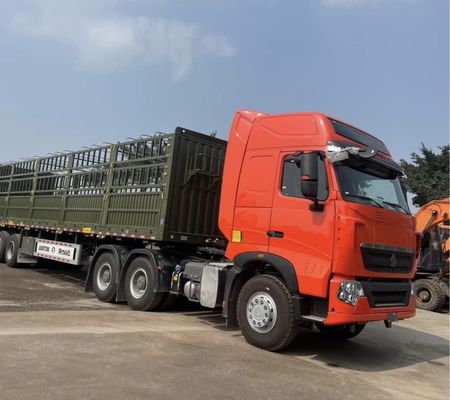 Semi-reboques de carga de cerca acessíveis com capacidade de 50 toneladas e material de aço