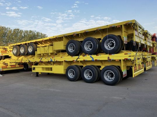 Semi-reboque de 100 toneladas de carga útil máxima para transporte de contentores e cargas a granel