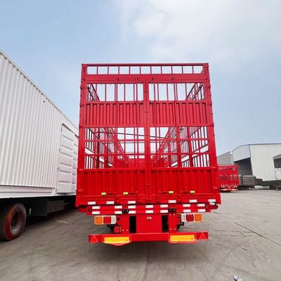 SAF Two Speed 28t Heavy Duty Landing Gear High Bar Livestock Semi-Trailer com 3 eixos
