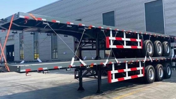 Semi-reboque de carga pesada de 30 a 100 toneladas com trenó pesado de 28 toneladas