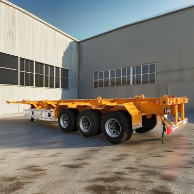 Reboque de contêineres Esqueleto Semi-reboque para transporte 20ft 40ft Container com design