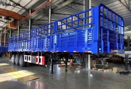 60 toneladas 80 toneladas Remolque de vedação desmontável para transporte de mercadorias a granel