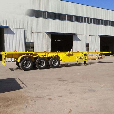 50 toneladas Máxima carga útil 3 eixos 20FT 40FT Container Chassis Skeleton Semi-Truck Trailer