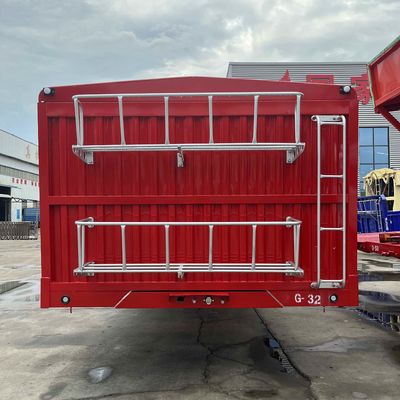 3 eixos 40-80tons Drop Side Livestock Farm Side Wall Fence Semi-truck Trailers Directo