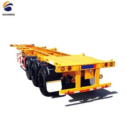 2 eixos 20FT Esqueleto Container Container Transporte Semi-remolque para solicitação do cliente