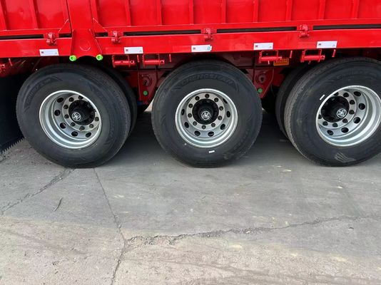 Reboque de caminhão para transporte de gado 3 eixos 20-40 toneladas Alto Semi-reboque de vedação