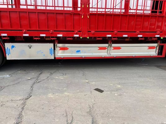 Reboque de caminhão para transporte de gado 3 eixos 20-40 toneladas Alto Semi-reboque de vedação
