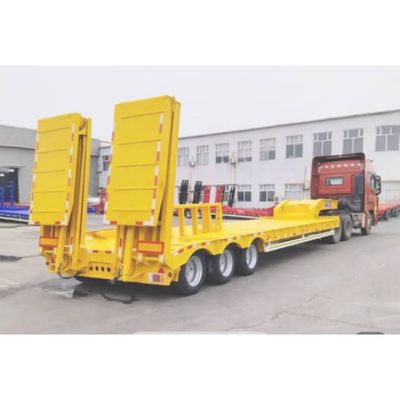 150 Tons Max Loading Lowboy Semi-trailer Lowbed para transporte de carga pesada personalizável