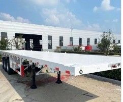 2 3 4 eixo Flatbed Trailer Customization Rim 9.0-22.5 Container Tamanho 20ft 45ft 40ft