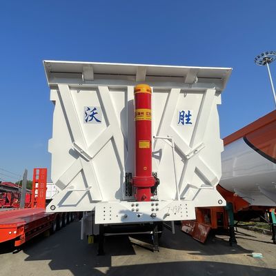 Caminhão de descarga traseiro de 3 eixos de inclinação para construção