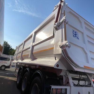 Caminhão de descarga traseiro de 3 eixos de inclinação para construção