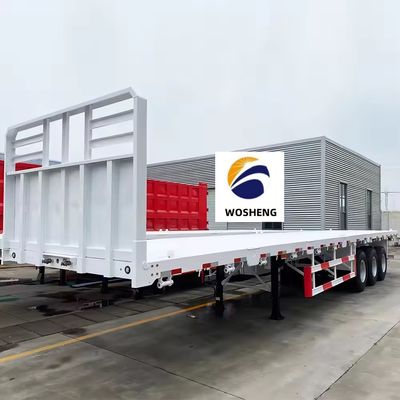Semi-reboque 30T-100T mais baixo 20ft-45ft caminhão de contêineres 2-4 eixo Flatbed Rim 9.0-22.5