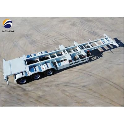 Container de esqueleto de aço de 20 pés 40 pés 45 pés Semi-remolque para capacidade de carga pesada do porto