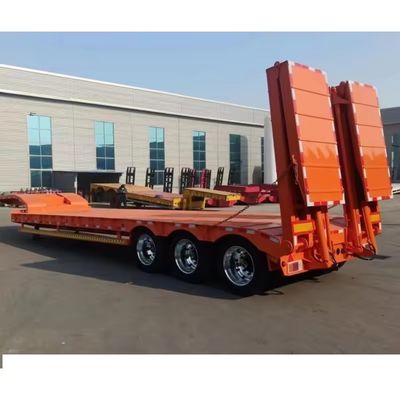 3 eixos Lowbed Lowboy Semi-trailer com sistema de travagem de dupla linha e 16000x2500x1100mm