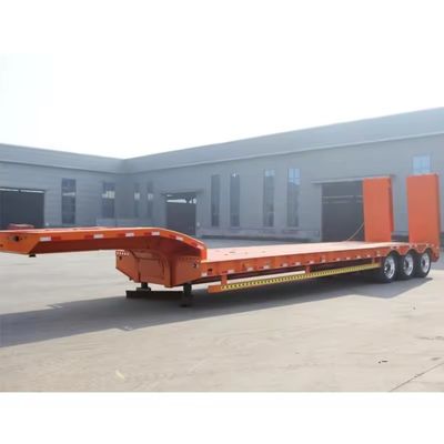 3 eixos Lowbed Lowboy Semi-trailer com sistema de travagem de dupla linha e 16000x2500x1100mm