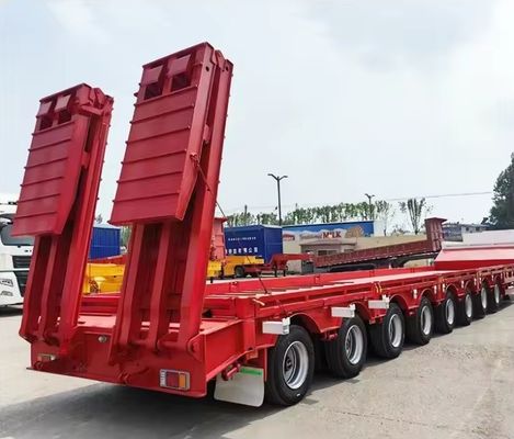 3 eixos Lowbed Lowboy Semi-trailer com sistema de travagem de dupla linha e 16000x2500x1100mm