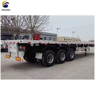 Venda direta de pneus de reboque de 3 eixos de cama plana de semi-reboque, pneus de reboque de contentor de cama plana 12R22.5