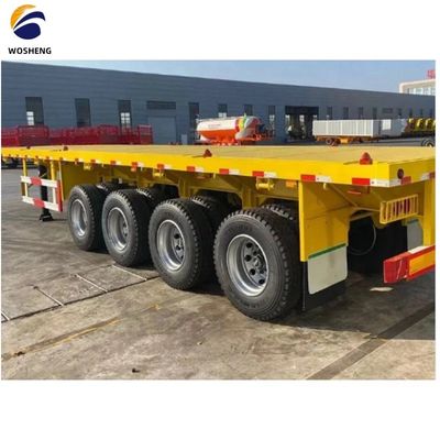 Venda direta de pneus de reboque de 3 eixos de cama plana de semi-reboque, pneus de reboque de contentor de cama plana 12R22.5