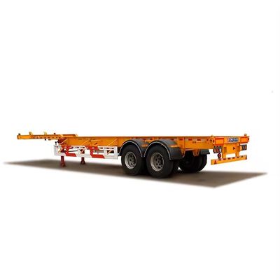 3 eixos 20FT 40FT Contêiner de pescoço de galinha Chassis Semi-remolque esquelético