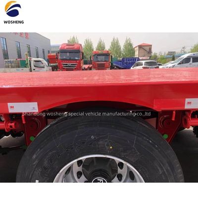 Reboque de contêineres de 40 pés profissional 3Axle Semi-reboque de banco plano com 2&quot; 50mm King Pin
