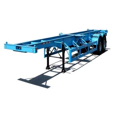 40ft 20ft Tri-Axle Container Trailer Skeleton Trailer com Heavy Duty Landing Gear 28t