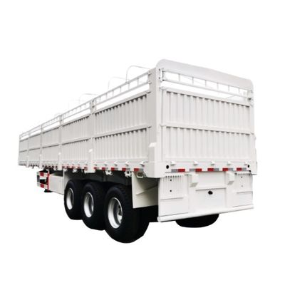 3 eixo 60 100 toneladas Transportes Agrícolas Cargas Materiais de construção Cercas Semi-remolque de topo- aço