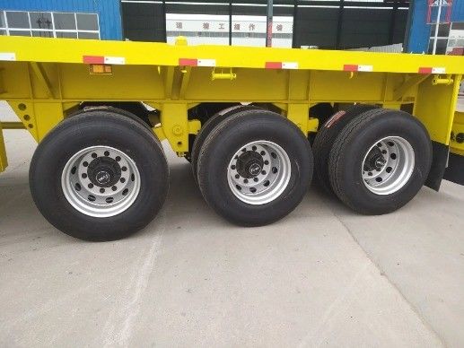 12500x2500x1600-3100mm Semi-reboque para contêiner 30-70t Heavy Duty Flatbed Reboque