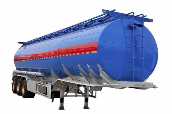 Aço carbono 42cbm Diesel Oil Fuel Tanker Semi-trailer com carga útil máxima 30000 kg