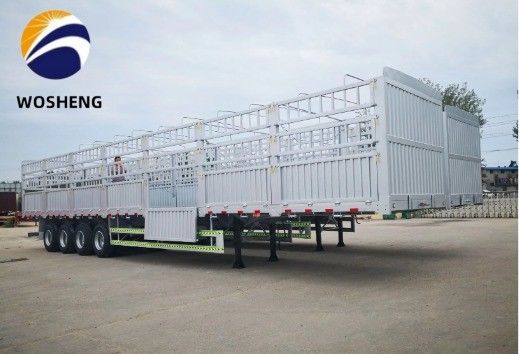 3 eixos 40 a 80 toneladas de cargas de transporte de vedação Semi-reboque com trem de pouso de carga pesada 28t