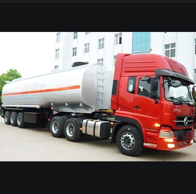 Aço carbono 42cbm Diesel Oil Fuel Tanker Semi-trailer com carga útil máxima 30000 kg