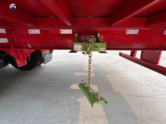 Wosheng 3 eixos 20-50T Semi-remolque de cerca alta de gado para transporte de vegetais