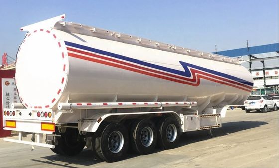 Carga útil máxima 30000 kg Tanque Semi-remolque com liga de alumínio e construção de aço inoxidável