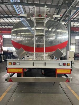 Venda direta 42cbm Tanque de combustível de aço inoxidável Semi-reboque com 28 toneladas de trenó