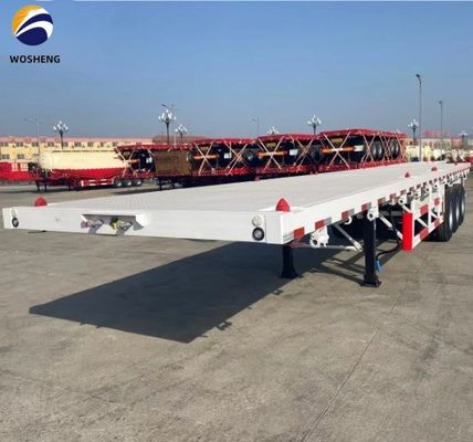 Semi-remolque de 4 eixos para transporte de contêineres de 20 pés 40 pés 45 pés 53 pés