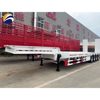 Semi-reboque Lowboy para escavadeiras e equipamentos grandes