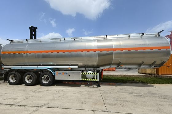 Semi-reboque seguro para transporte de combustível 55cbm 45000/50000 litros Tanker diesel