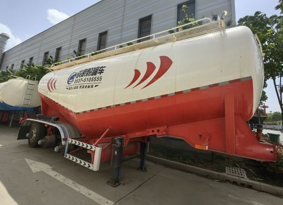 Tanque Semi-remolque de alumínio personalizável a granel de cimento Pneumático para função de caminhão