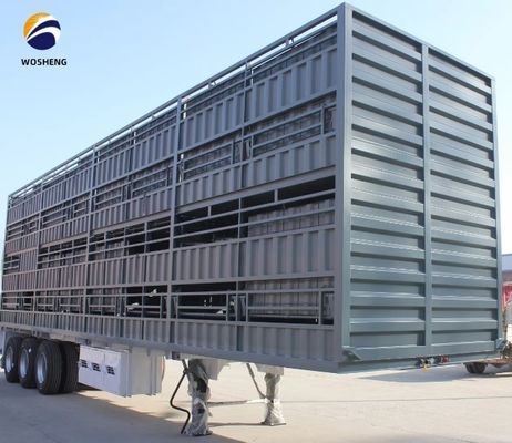 3 eixos 20-60tons High Fence Semi-Trailer com SAF Two Speed 28t Heavy Duty Landing Gear