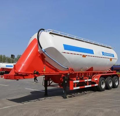 Tanque Semi-remolque de alumínio personalizável a granel de cimento Pneumático para função de caminhão