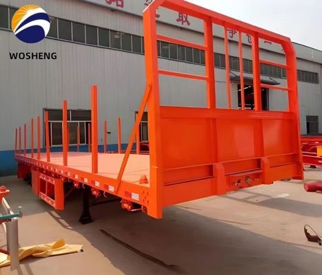 3 eixos trailers de caminhão de piso A melhor escolha para o transporte de 20ft e 40ft contêineres