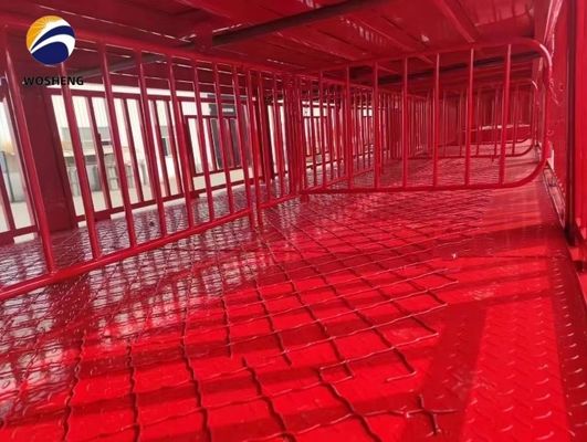 Semi-remolque de cerca alta de 3 eixos para transporte de bovinos e vacas com aro 8.5-20 e durável