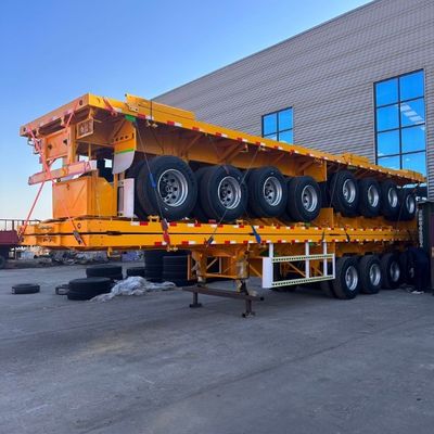 Wosheng 2 3 4 5 eixos Trailers 12400x2610x1550mm com 7,0 toneladas de peso
