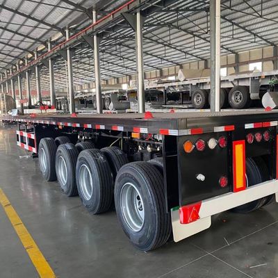 Wosheng 2 3 4 5 eixos Trailers 12400x2610x1550mm com 7,0 toneladas de peso