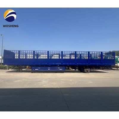 Semi-reboque de cerca alta para carga a granel de 3 eixos e 4 eixos
