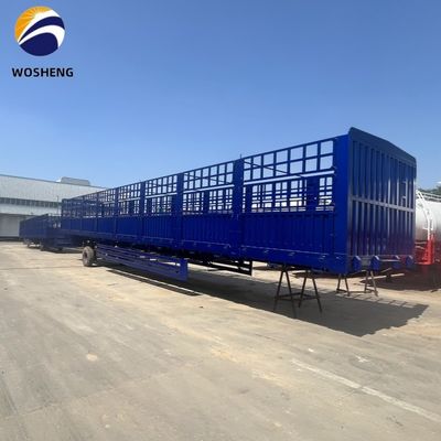 Semi-reboque de cerca alta para carga a granel de 3 eixos e 4 eixos