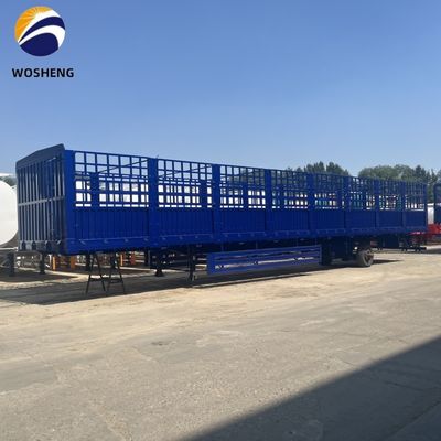 Semi-reboque de cerca alta para carga a granel de 3 eixos e 4 eixos