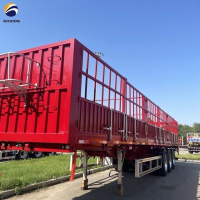 Reboque de transporte de gado 40FT 3 eixos Reboque de vedação de armazém para o mercado africano