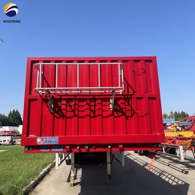 Reboque de transporte de gado 40FT 3 eixos Reboque de vedação de armazém para o mercado africano